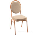 China banquent ergonomic padded stackable metal chairs